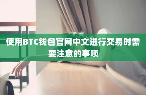 使用BTC钱包官网中文进行交易时需要注意的事项