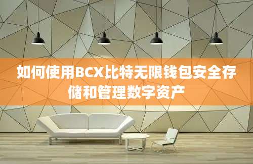 如何使用BCX比特无限钱包安全存储和管理数字资产