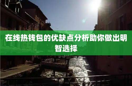 在线热钱包的优缺点分析助你做出明智选择