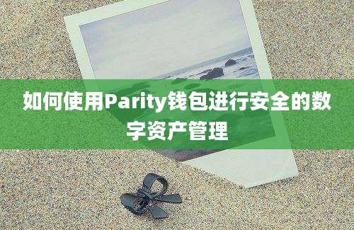 如何使用Parity钱包进行安全的数字资产管理