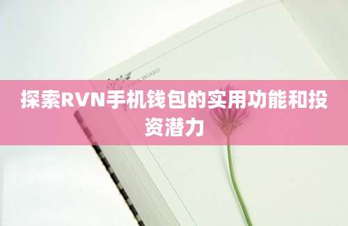 探索RVN手机钱包的实用功能和投资潜力