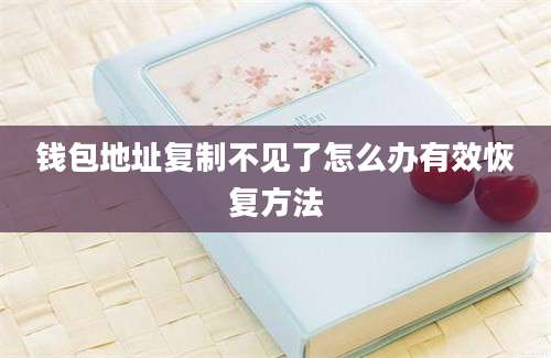 钱包地址复制不见了怎么办有效恢复方法