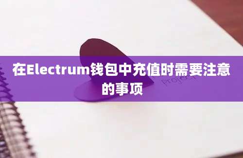 在Electrum钱包中充值时需要注意的事项