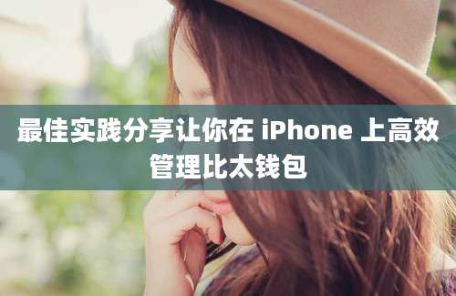 最佳实践分享让你在 iPhone 上高效管理比太钱包