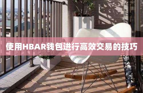 使用HBAR钱包进行高效交易的技巧