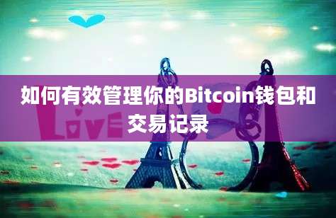 如何有效管理你的Bitcoin钱包和交易记录