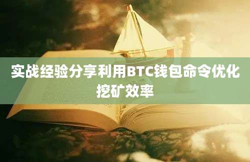 实战经验分享利用BTC钱包命令优化挖矿效率