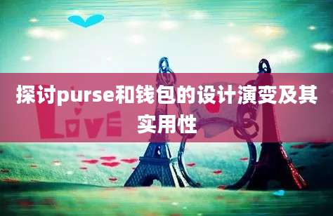 探讨purse和钱包的设计演变及其实用性