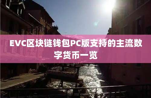 EVC区块链钱包PC版支持的主流数字货币一览